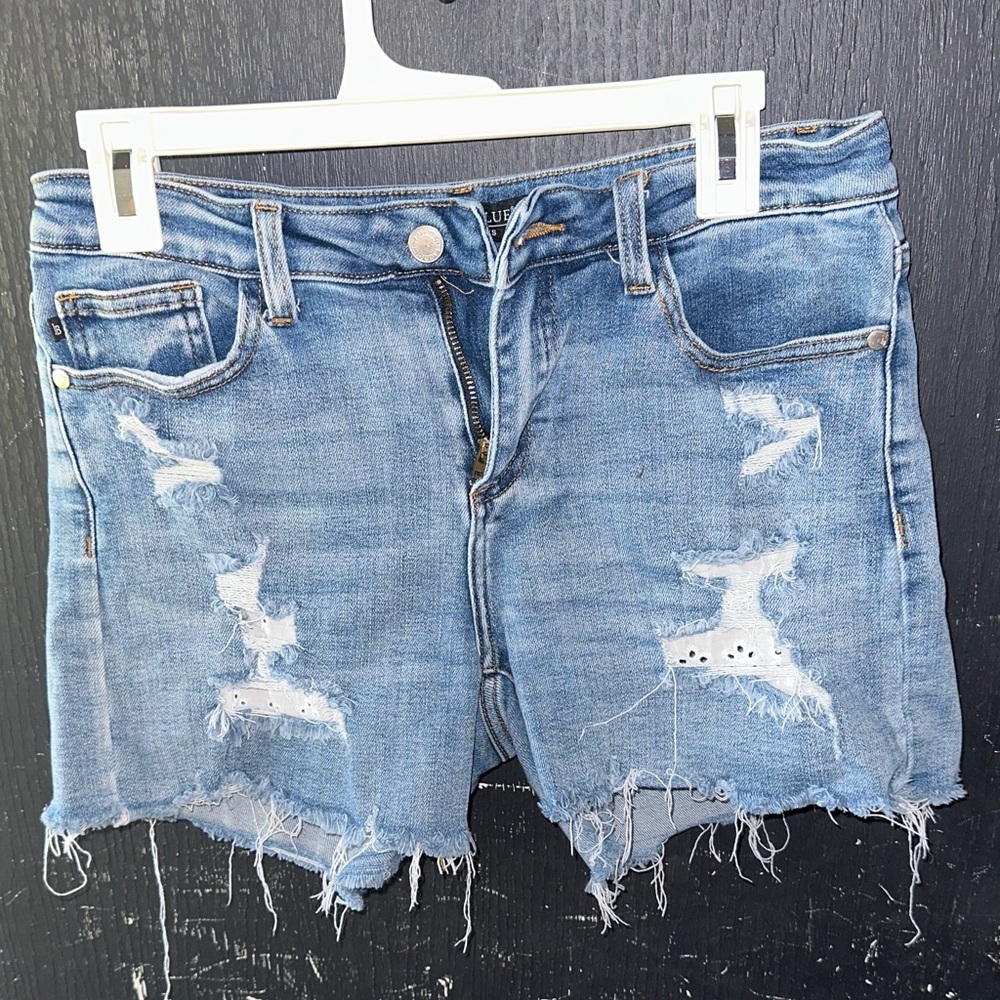 Judy Blue Ripped Denim Jean Shorts